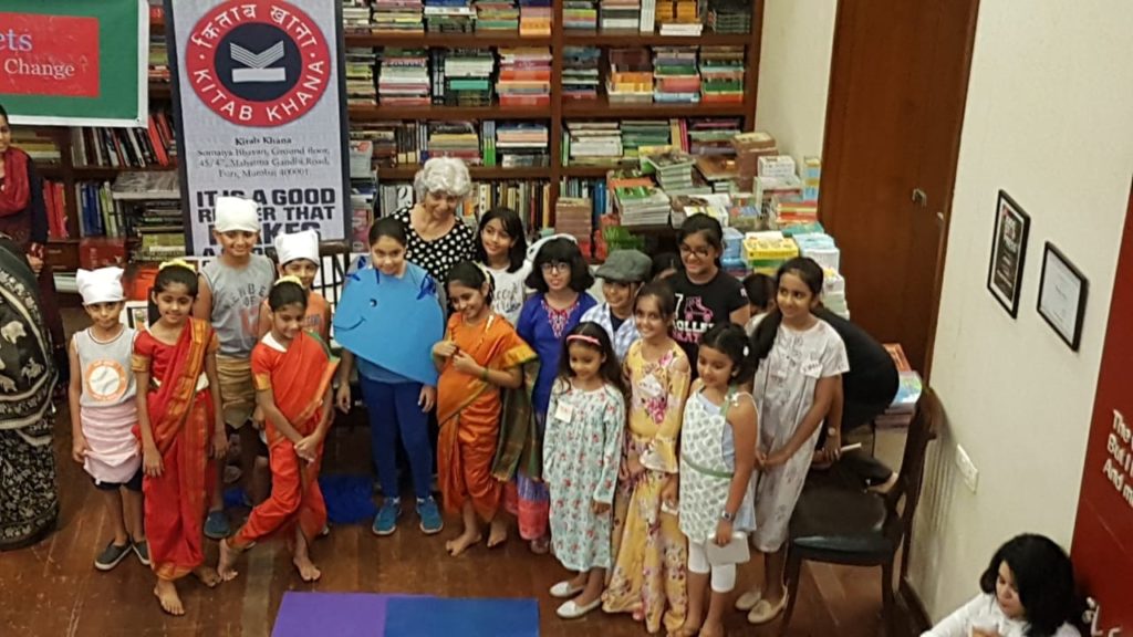 With the young actors of my play at 100 Thousand Poets for Change