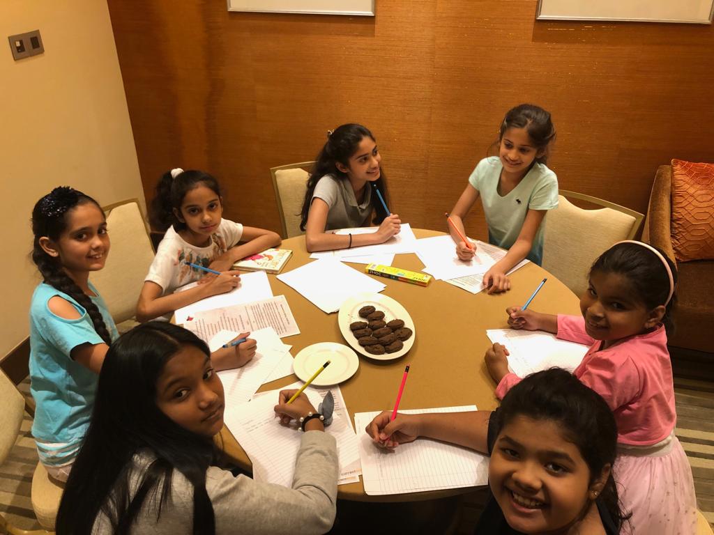 Young readers and workshop participants