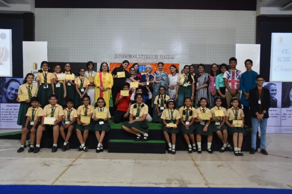 Chief Guest and Judge at Gold Crest High School during their interschool literary festival