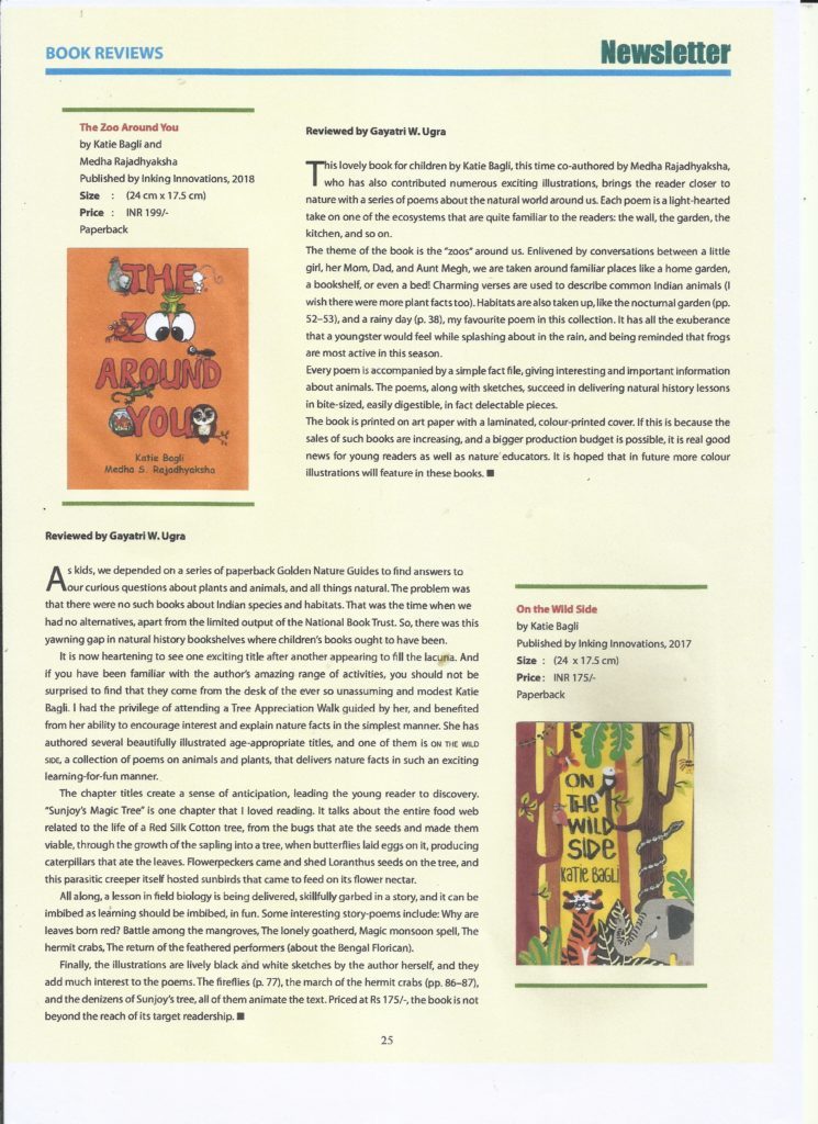 BNHS Newsletter - Poetry books